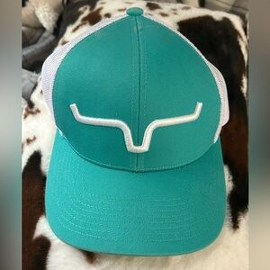 Kimes Ranch Teal Trucker Hat